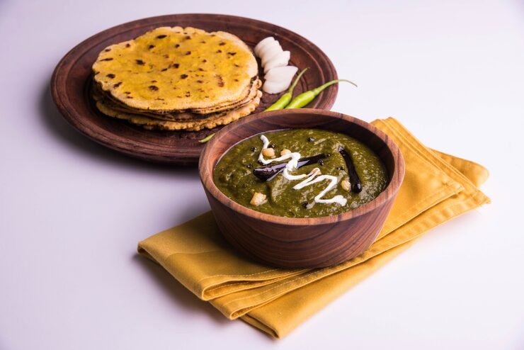 Assorted Indian winter comfort foods on a table